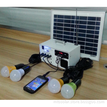 10w solar home kits with fm radio
